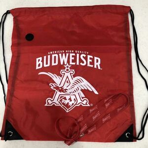 Budweiser バドワイザービール　ナップサック＆グッズ2点