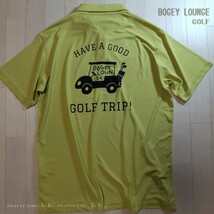 新品 M ボギー ラウンジ BOGEY LOUNGE ポップグラフィック シャツ お洒落はゴルフの基本 ボギーラウンジです M サイズ_画像6