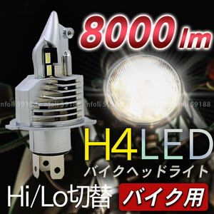 ledヘッドライト h4 バイク 1個 ホンダ カワサキ スズキ バリオス ZⅡ ニンジャ ゼファー CB400FOUR CB400 ホーネット250 フォルツァ 002