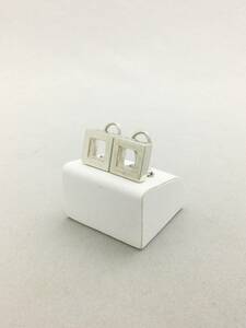 GUCCI Gucci open square earrings silver accessory 925[B536328]