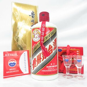 【未開栓】貴州茅台酒 マオタイ酒 天女ラベル 2013 MOUTAI KWEICHOW 中国酒 500ml 53% 936g 箱/冊子/グラス付 11409944 1026