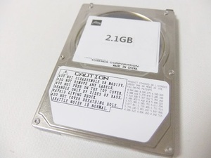 希少【保証付・送料185円～】NEC製PC-98ノートシリーズ用内蔵2.5インチHDD 2.1GB 保証付 信頼の東芝製HDD 予備やバックアップに 動作確認済