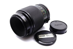 ★美品★ Canon New FD 100mm F4 MACRO lens キヤノン レンズ 完動 キレイ ◆983