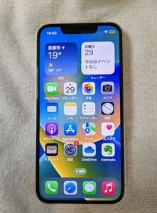 中古 美品 アップル Apple iPhone13 mini 128GB スターライト SIMフリー ELECOM 手帳型カバー NIMASO 液晶フィルム おまけ