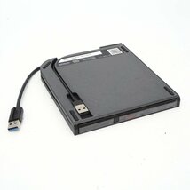 【美品】BUFFALO ポータブルDVDドライブ DVSM-PTV8U3 ブラック USB3.2(Gen1)/USB2.0 CD/DVD 12cm/8cmメディア対応 本体のみ [H800283]_画像2