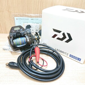 【 レオブリッツ 】LEOBRITZ S500J 電動リール DAIWA ダイワ JOG POWER LEVER 釣り道具 フィッシング 電源コード 箱 説明書付き