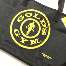 ゴールドジム GOLD'S GYM GOLDSGYM ジムバッグ トートバッグ 筋トレ トレーニング しまむら コラボ 限定 黒 かばん 鞄 カバン トート_画像3