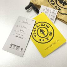 ゴールドジム GOLD'S GYM GOLDSGYM 筋トレ トレーニング しまむら コラボ 限定 フィットネス 巾着 バッグ かばん 鞄 プロテイン 袋_画像2