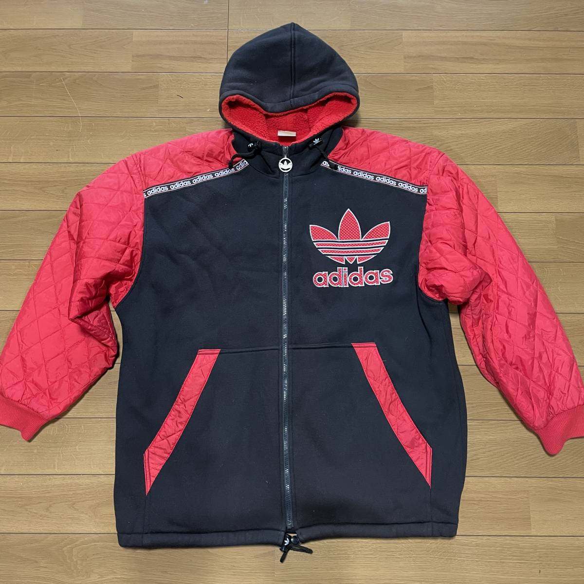 希少良デザイン 80´s adidas アディダス デサント 総柄 ヴィンテージ-