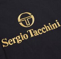 セルジオタッキーニ Sergio Tacchini ロゴ刺繍 ロンT Tシャツ ロングスリーブ L ブラック 黒_画像8