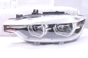 30-416★美品★後期 LED F30 BMW 3シリーズ★左ヘッドライト HELLA 7471307-03 ブラック 純正★BMW (UK)