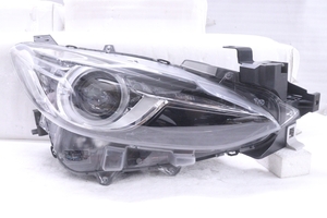 30-942★美品 前期 HID BM アクセラ★右ヘッドライト STANLEY W1362 打刻:F ユニット ブラック 純正★マツダ (QT)