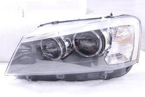 30-1960★美品★前期 HID F25 BMW X3★左ヘッドライト 7 217 299-AI13 グレー 純正★BMW (QT)