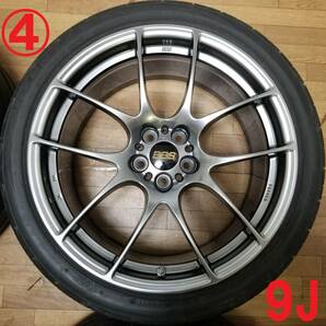 【超美品】18インチ 8J +45 & 9J +45 PCD100 BBS RF RF515 RF520 BRZ 86 ZC6 ZN6 STI GDB レガシィ プリウス カローラスポーツ GTI CT200hの画像5