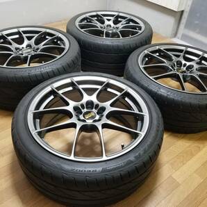 【超美品】18インチ 8J +45 & 9J +45 PCD100 BBS RF RF515 RF520 BRZ 86 ZC6 ZN6 STI GDB レガシィ プリウス カローラスポーツ GTI CT200hの画像7