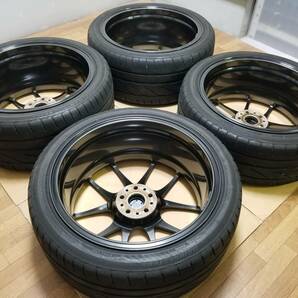 【超美品】18インチ 8J +45 & 9J +45 PCD100 BBS RF RF515 RF520 BRZ 86 ZC6 ZN6 STI GDB レガシィ プリウス カローラスポーツ GTI CT200hの画像8