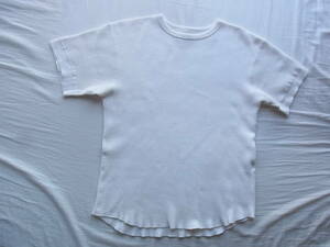 Phigvel フィグベル　ワッフル素材　半袖Tシャツ　サイズ 38/2 日本製　オフホワイト