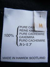Pringle プリングル　カシミヤ100% Vネックセーター　サイズ M ネイビー　　 MADE IN SCOTLAND_画像6