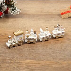 クリスマストレイン　木製列車　レッド　ジンジャークッキー　置物　オブジェ　インテリア雑貨　ディスプレイ　北欧