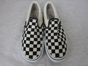 VANS SLIP ON（バンズ スリッポン）（V98CLA）　　白黒チェッカー　　25㎝　US7　　ok2310B