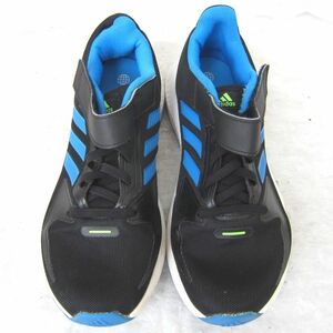 adidas CORE FAITO EL K（アディダス コア ファイト EL K）（GV7752）　黒/青　　24㎝ US5.5　　2021年製　　ok2308E