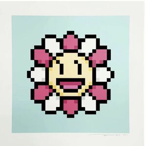 村上隆　シルクスクリーン 100部限定 Murakami Flower ♯0085 KAWS KYNE 草間彌生 ロッカクアヤコ 真作 直筆サイン 花井祐介