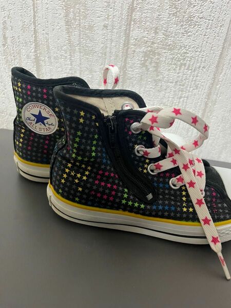 美品　コンバース　コンバースオールスター　キッズ　スニーカー　スター　星 CONVERSE