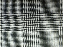 ウール100 グレンチェック スーツ スカート 薄地 巾152cm 長4m グレー系[f704]_画像3