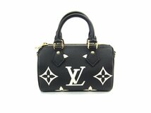 LOUIS VUITTON ルイ・ヴィトン ナノ・スピーディ M81456 バイカラー モノグラム レディース 鞄 ∠UP3871_画像2