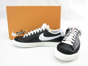 NIKE ナイキ BLAZER LOW 77 VNTG BLACK WHITE SAIL BLACK 27.0cm スニーカー 靴 ◎UT10389