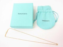 TIFFANY&Co. ティファニー バイザヤード ピンクゴールド 1Ｐ ダイヤ ネックレス 約41cm 約2.1g ▼AC24315_画像1