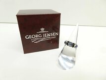 ジョージ ジェンセン GEORG JENSEN 素材SILVER リング SIZE約8.5号 指輪 レディース △WA5838_画像1