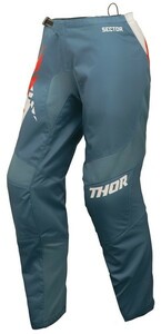 ガールズ用 30インチ MXパンツ THOR 24 SECTOR SPLIT ブルースチール/ヴィンテージホワイト 女性用 モトクロス 正規輸入品 WESTWOODMX