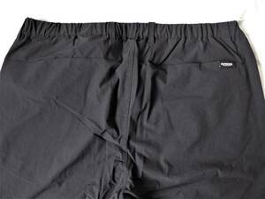 OUTDOOR PRODUCTS アウトドア プロダクツ お洒落なアンクル丈 9分丈 撥水 ストレッチパンツ　LL　黒　股下67cm　③ 