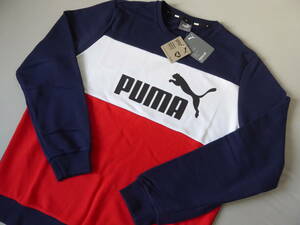 PUMA プーマ ビッグロゴ REGULAR FIT クルーネック スウェット トレーナー　XL