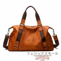 新入荷☆大容量 本革 牛革 ビジネスバッグ 肩掛け 通学 A4 大きめ バック かばん レザー 出張 通勤_画像7