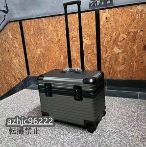 17 inch aluminium wheels suitcase small size aluminium trunk trunk travel supplies TSA lock machine inside bringing in Carry case carry bag 5 color 