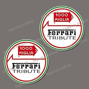 ☆即納☆　FERRARI TRIBUTE 1000MIGLIA　ステッカー　デカール　並行輸入