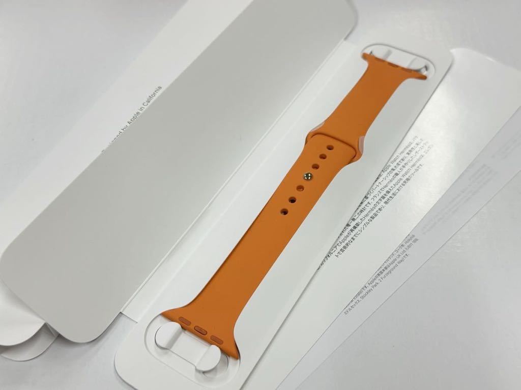 即決 Apple Watch HERMES 限定 オレンジ スポーツバンド 45mm 44mm