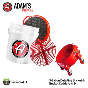 Adam*s polishes 5 Gallon Detailing Bucket & Bucket Caddy set Adams ti Tey ring bucket Carry 