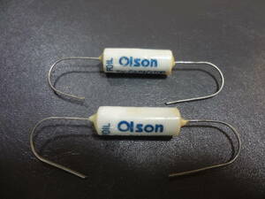 ２個セット Olson 0.01μF 600V Vintage ペーパーコンデンサー 未使用品