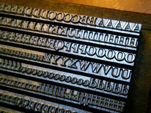 12pt Litho Light Roman メタルスタンプ 石版レタリング書体 活字 刻印 アルファベット ハンドメイド レザークラフト 