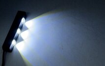 LEDスポットライト デイライト 計12W 大玉 合計6連 ホワイト 防水 超高輝度 専用取り付け金具付き 12V専用 2本セット 送料無料_画像4