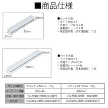 人感センサーライト 室内 玄関 ledライト 照明 フットライト クローゼットライト 廊下 USB充電 小型 防災グッズ おしゃれ 明るい 2色 2個_画像9