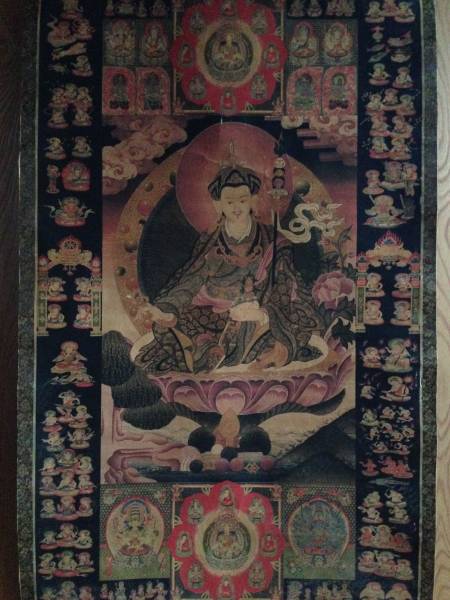 Agotado Fundador del Budismo Esotérico Tibetano ◆ Rengesho Daishi pintura en miniatura en pergamino colgante ◆ Mandala 175cm, Cuadro, pintura japonesa, persona, Bodhisattva