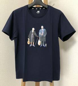 ★ ニューバランス NEW BALANCE コマーシャル プリント Tシャツ Mサイズ ネイビー ★