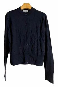 JOHN SMEDLEY ジョンスメドレー 最高級メリノウールニット 長袖カーディガン M ネイビー　イギリス製