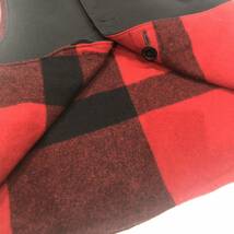 【Engineered Garments】エンジニアドガーメンツ OVER VEST-PLAID COTTON DOUBLE CLOTH ベスト リバーシブル メンズ S 黒 レッド ts202403_画像7