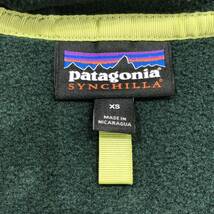 【Patagonia】 フリースジャケット パタゴニア XS緑 グリーン 無地 ポリエステル 25450FA22 ts202310_画像6