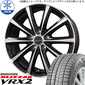 新品 サクシード bB スイフト 185/55R15 BS VRX2 ディレット M10 15インチ 5.5J +42 4/100 スタッドレス タイヤ ホイール セット 4本